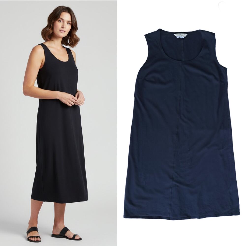 Marina Rinaldi Sport Sleeveless Scoop Neck Jersey Midi Dress Size 14 Casual